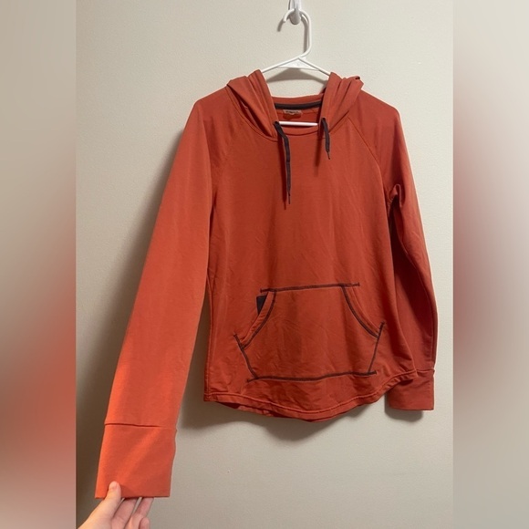 Marmot - Women's La Linea Pullover Hoody Orange UPF 30 Sweatshirt - Size M - Picture 3 of 8